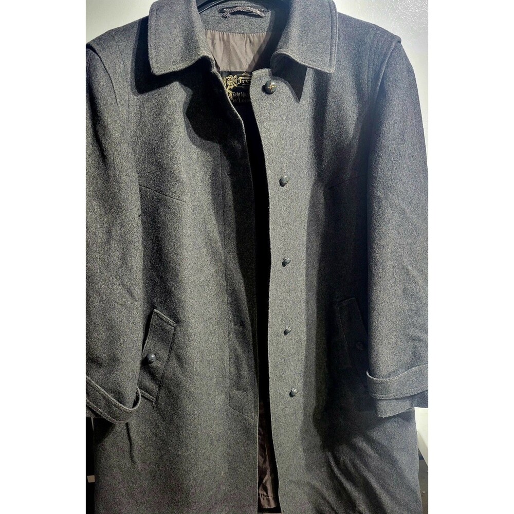 Men's Lodenfrey Peacoat Lined Gray Wool Size M. Chest: 40" & Length: 38" EUC - Picture 3 of 9